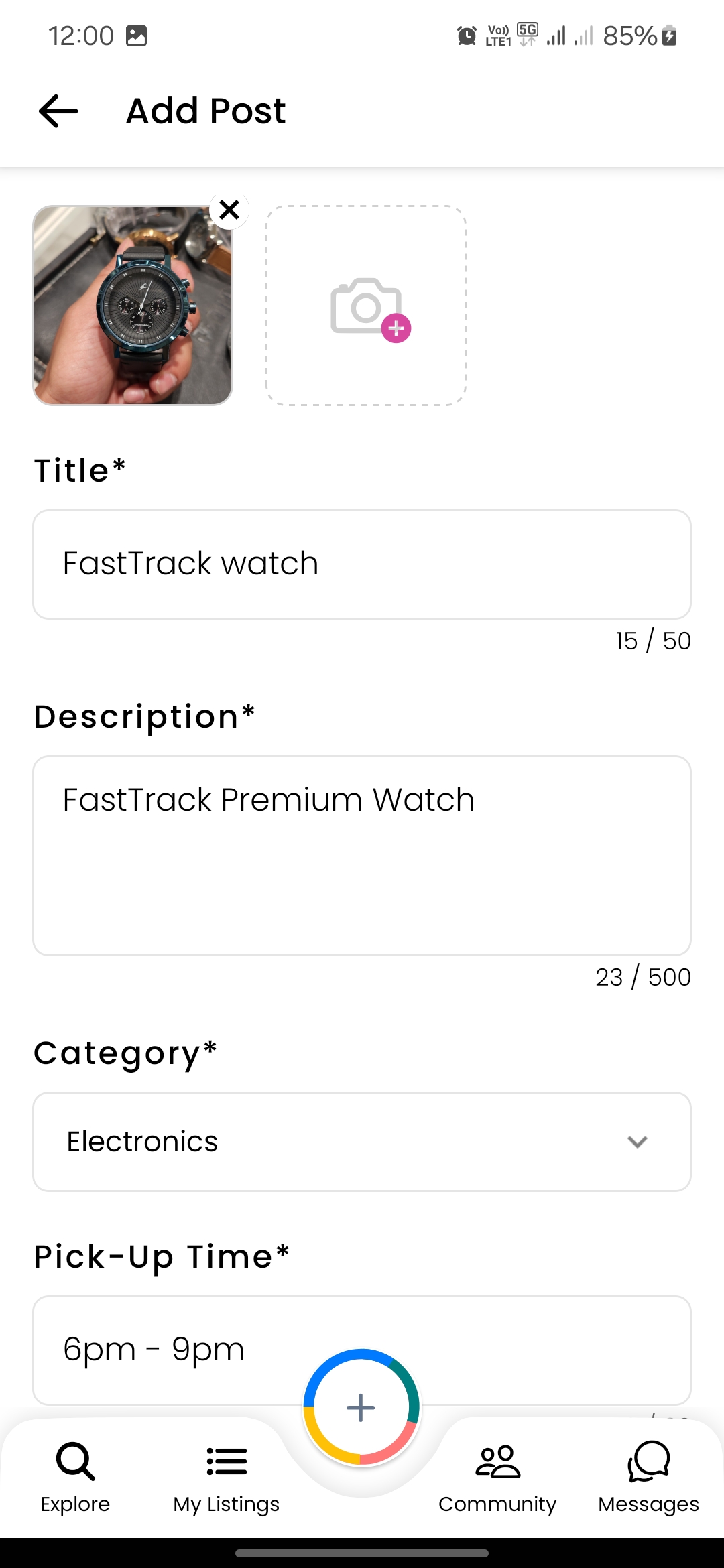 App screen